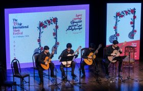 هنرنمایی نوازندگان هنرستان پسرانه موسیقی تهران در شب آخر جشنواره فجر